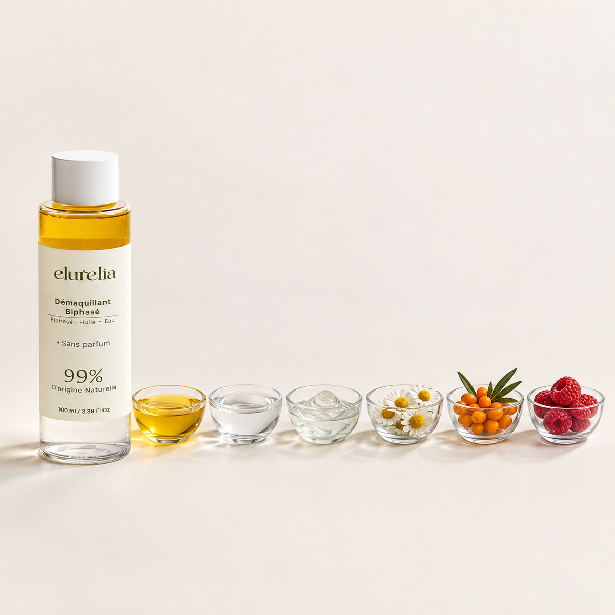 Démaquillant biphasé sans parfum